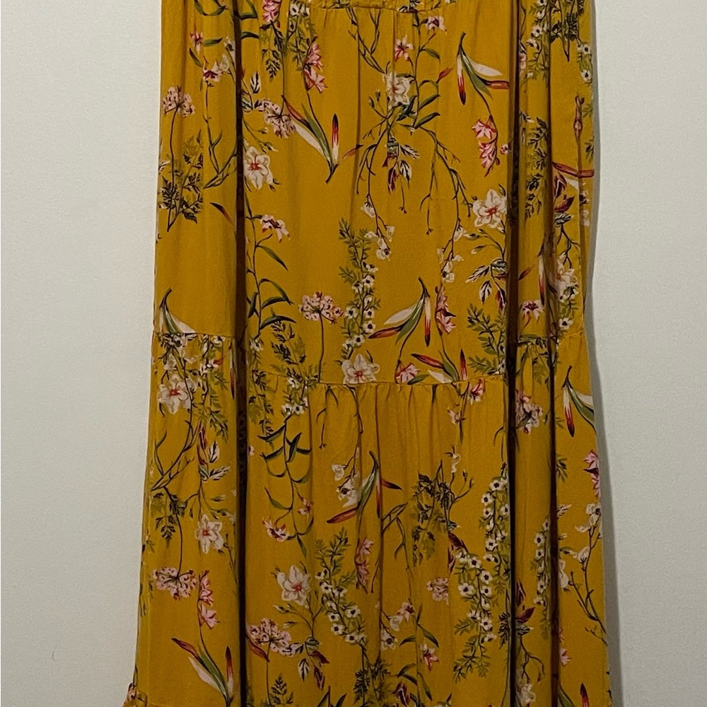 Jessica Simpson Alanis womens pin tuck long sundress - Picture 4 of 10